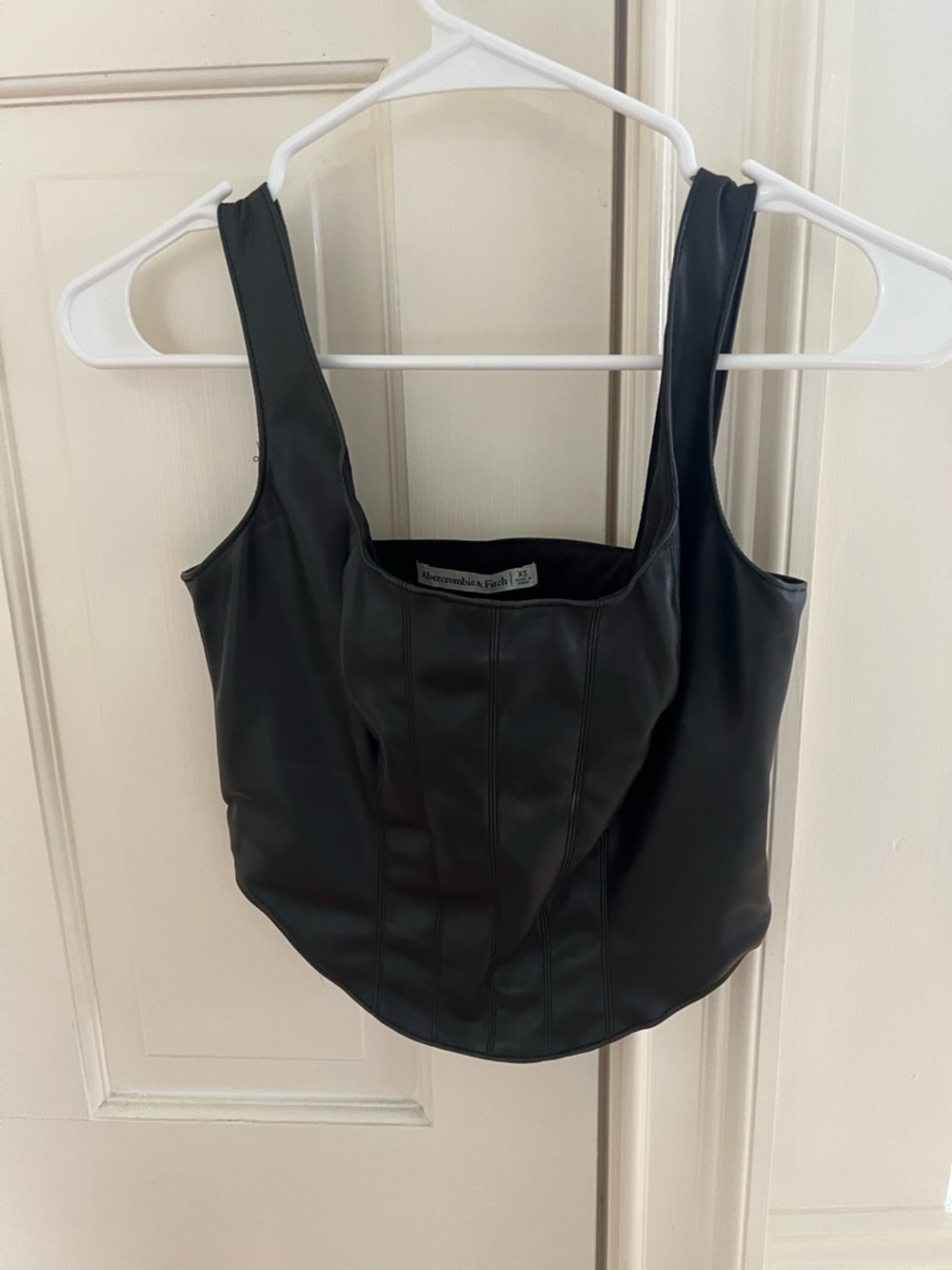 Abercrombie & Fitch Black Leather  Top